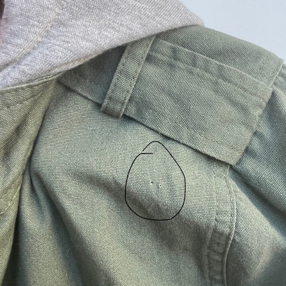 Miss Me Green Hooded Utility Jacket Size S - Picture 14 of 14